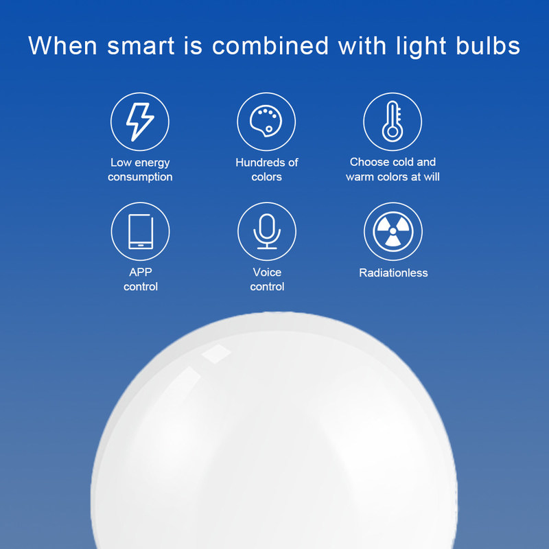 世帯の落書きBluetooth RGB 	Wifi LEDの球根9Wの球根の大気の装飾ライト