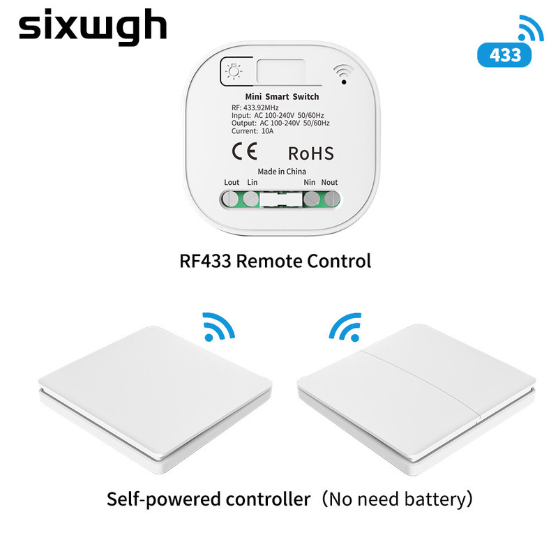 2a 250v Whz01 Zigbeeのスマートなスイッチは丸かどの断続器Rf433 Homekitのより薄暗いスイッチを