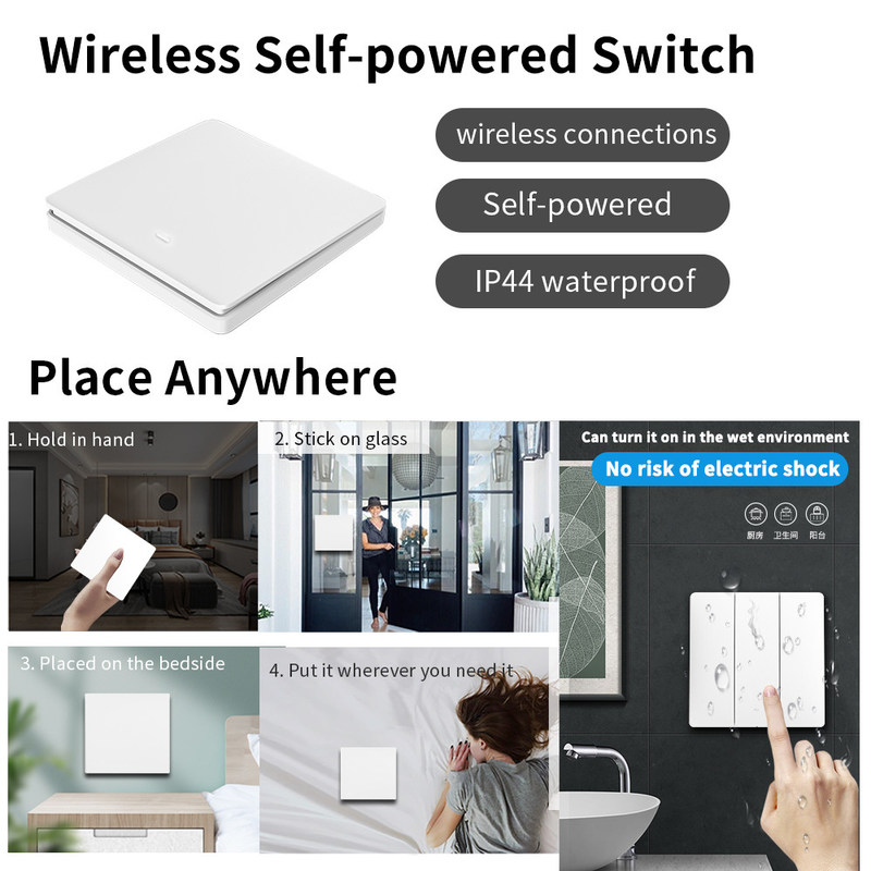 ワイヤレスリモコン スイッチ コントローラーと受信機は tuya モジュールのサポート Google アレクサ音声制御とマッチ
