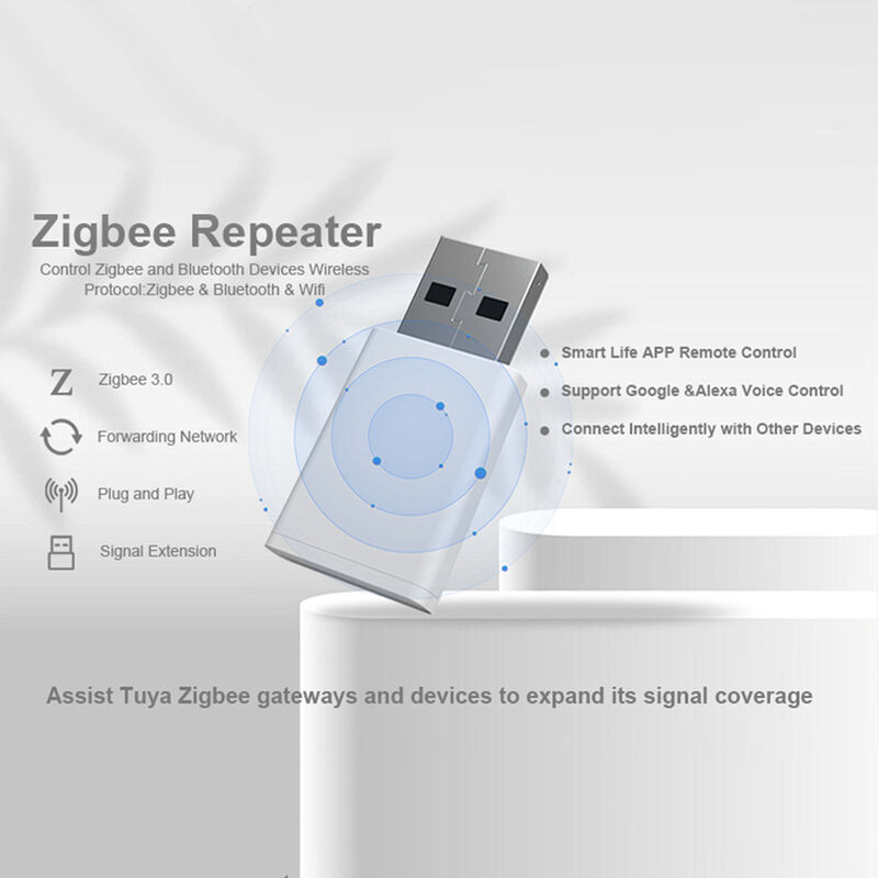 SIXWGH Tuya Zigbee 3.0 USBリピエーター/信号ブースター プラグ プレイレンジ拡張器 スマートホーム 30m カバー アレクサ/グーグル アプリ