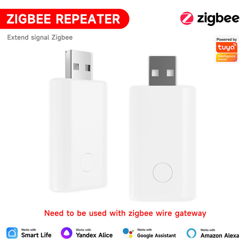 SIXWGH Zigbee 信号中继器 扩展器 增强器 Tuya 智能网关 USB 即插即用 扩展范围 20-30 米 大型家庭网状网络
