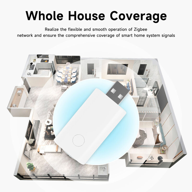 SIXWGH Zigbee 信号中继器 扩展器 增强器 Tuya 智能网关 USB 即插即用 扩展范围 20-30 米 大型家庭网状网络