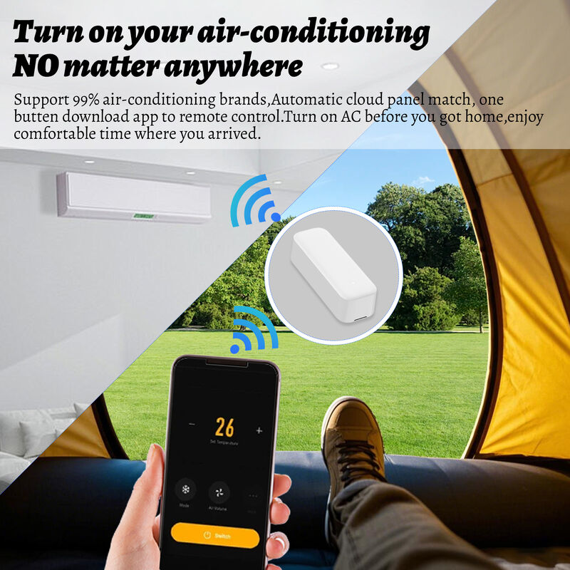 SIXWGH ユニバーサルスマートIRリモートコントロール (Zigbeeハブ付き) Alexa & Google Homeアプリ対応 ホテル利用可能 回転デザイン