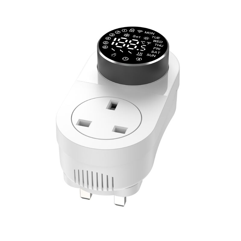 SIXWGH スマートWi-Fi プラグイン温度調節器 16A LEDスクリーン APP/音声リモコン制御 暖房冷却 NTCセンサー ホーム アクアリウム