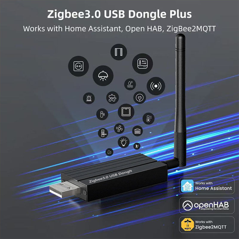 SIXWGH ジグビー 3.0 USB ドングルプラス ユニバーサル ワイヤレス スマートホームゲートウェイ +20dBm 家庭アシスタントのガイン Zigbee2MQTT, OpenHAB