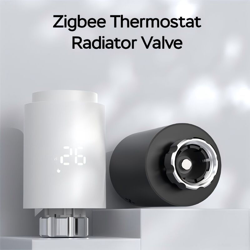 SIXWGH Zigbee 3.0 スマートサーモスタットラジエーターバルブ (TRV) Alexa/Googleアシスタント Tuyaアプリ 7日間プログラム可能 ワイヤレス暖房