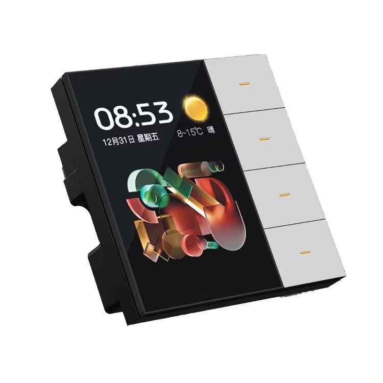 SIXWGH スマートライフ スマートタッチ ウォールスイッチ 4 ギャング WiFi ジグビーパネル ラダースンサー 色とりどりのカスタマイズされた豪華ホーム ホテル オフィス