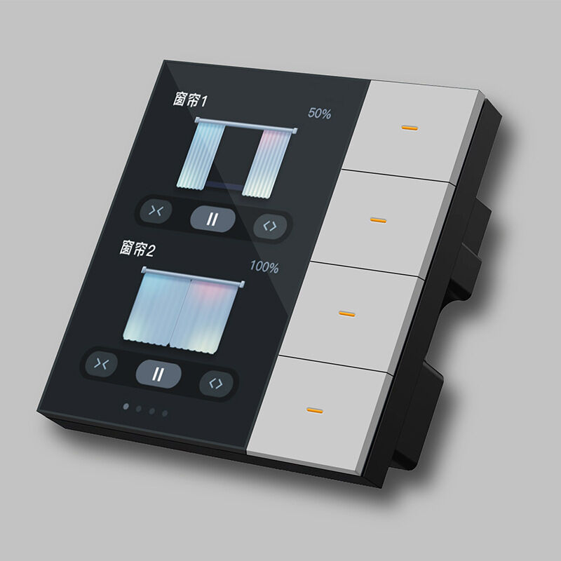 SIXWGH スマートライフ スマートタッチ ウォールスイッチ 4 ギャング WiFi ジグビーパネル ラダースンサー 色とりどりのカスタマイズされた豪華ホーム ホテル オフィス