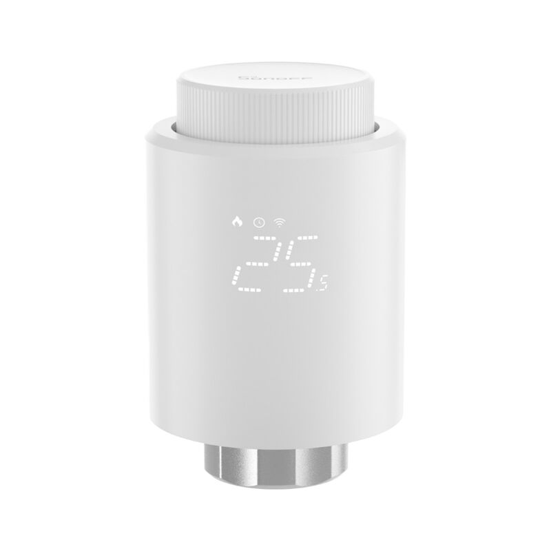 SIXWGH Tuya Zigbee スマート 서모스태틱 라디에이터 밸브 TRV 앱 음성 제어 자동 예약 바 디자인 Alexa/Google Home 호환
