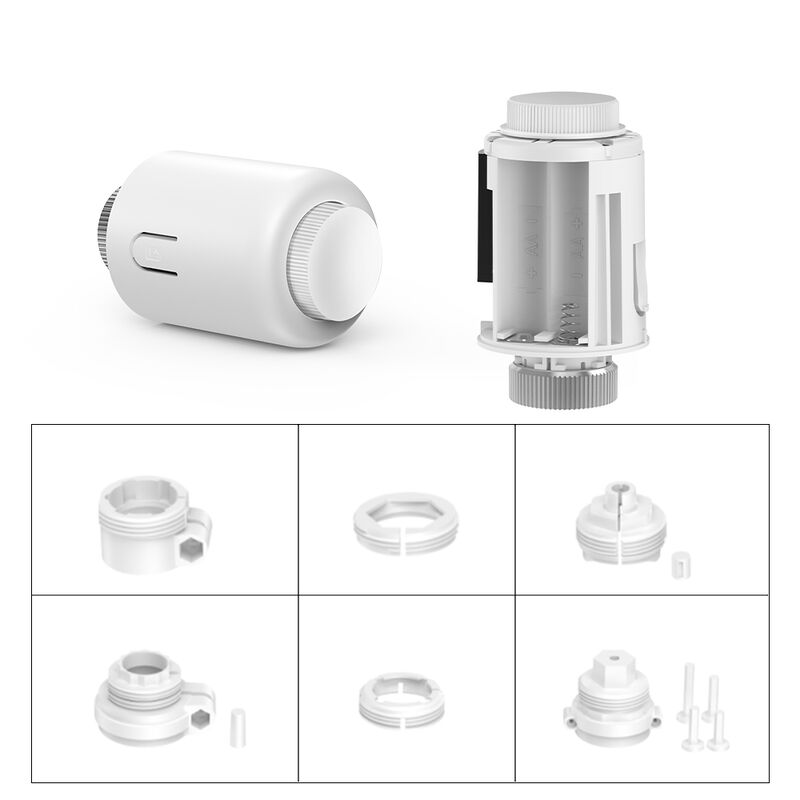 SIXWGH Tuya Zigbee スマート 서모스태틱 라디에이터 밸브 TRV 앱 음성 제어 자동 예약 바 디자인 Alexa/Google Home 호환