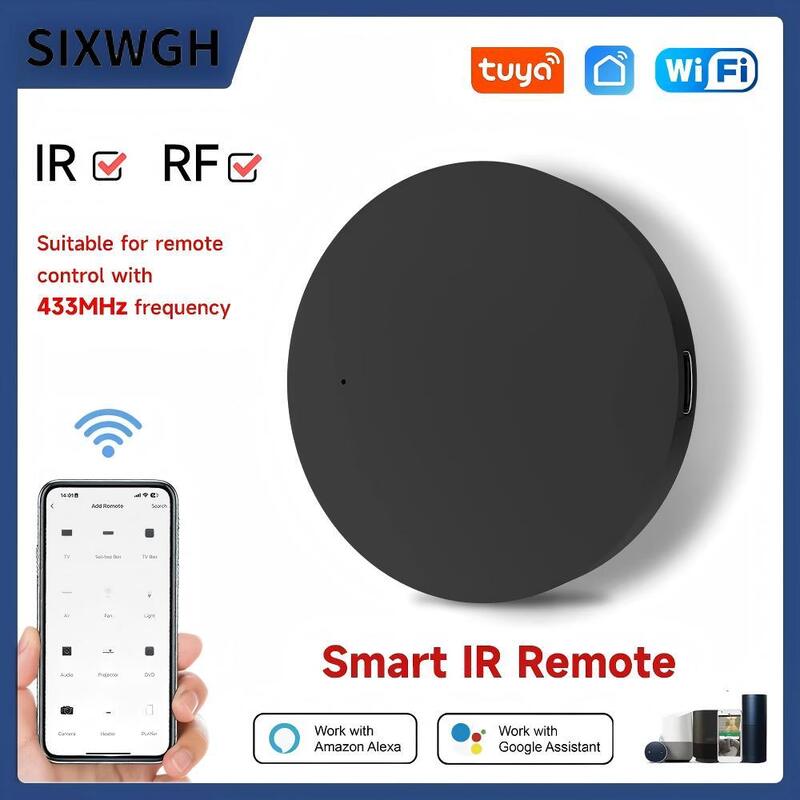 SIXWGH ユニバーサル スマート リモコン Wi-Fi IR + RF アレクサ グーグル ホーム 音声制御 433/315MHz テレビファン ツヤ スマートライフ アプリ