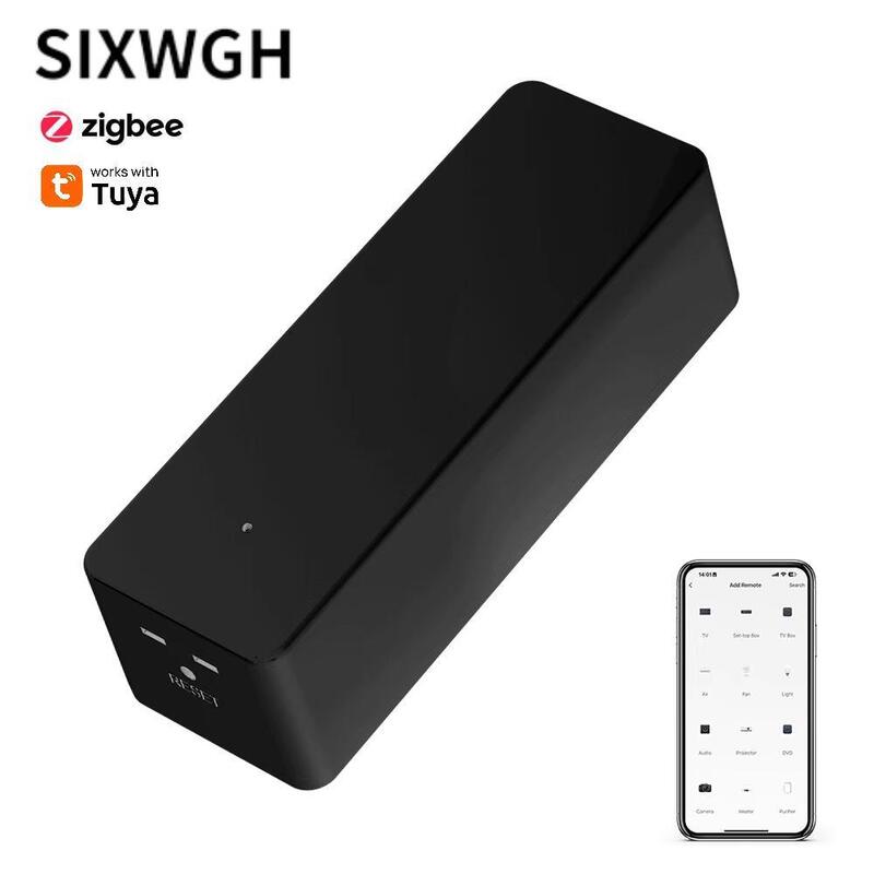 SIXWGH 最新 TuyaZigbee スマート IR リモート コントロール ユニバーサル AC/TV ブラスター Alexa Google Home 互換性 バー ガレージ カー バッテリー