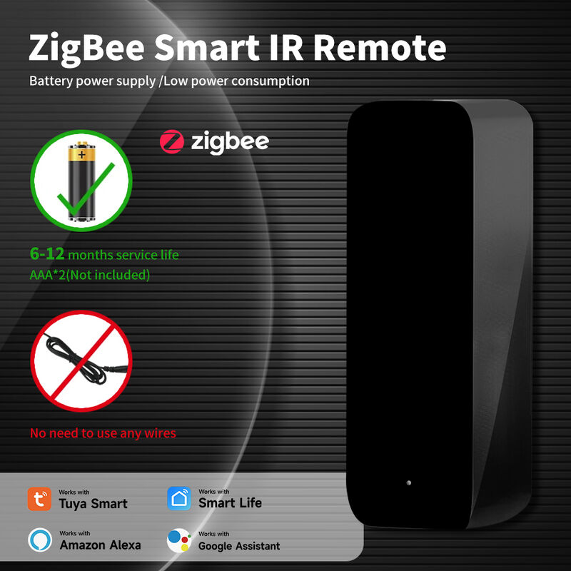 SIXWGH 最新 TuyaZigbee スマート IR リモート コントロール ユニバーサル AC/TV ブラスター Alexa Google Home 互換性 バー ガレージ カー バッテリー