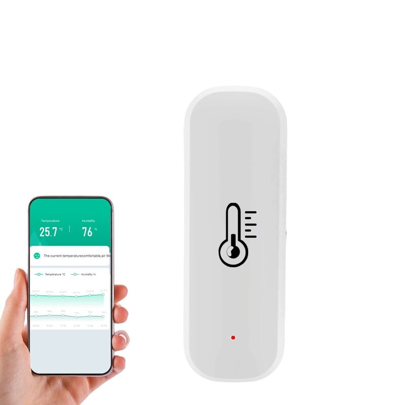 SIXWGH Tuya WiFi スマート温度湿度センサー アレクサ/グーグル 音声制御 30日間のデータストレージ 家電用の電気
