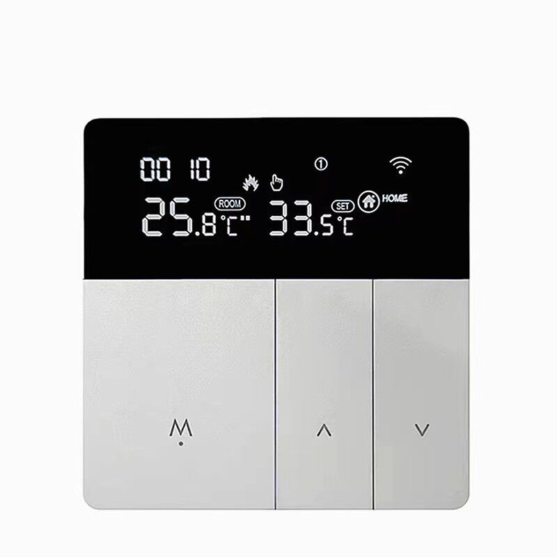 SIXWGH スマートWiFi サーモスタット ツヤ アプリ 音声制御 16A 負荷液晶 プログラム可能な温度コントローラ 電気床ホテル用