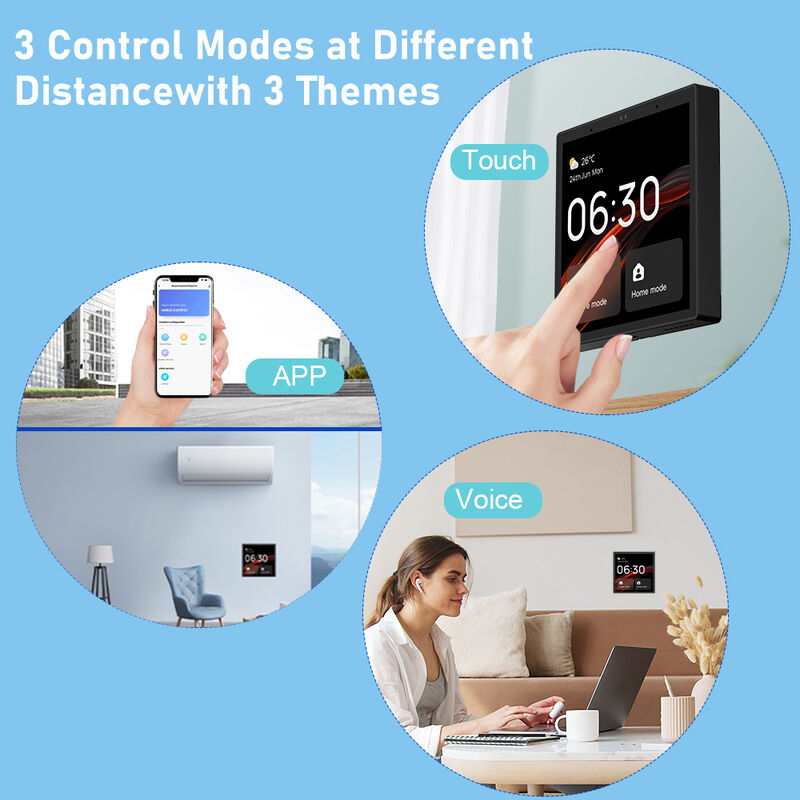 SIXWGH 4インチタッチスクリーン スマートホームコントロールパネル Alexa Tuyaゲートウェイ 内蔵Zigbee 3.0ハブ 音声コントロール 壁掛けAIoT