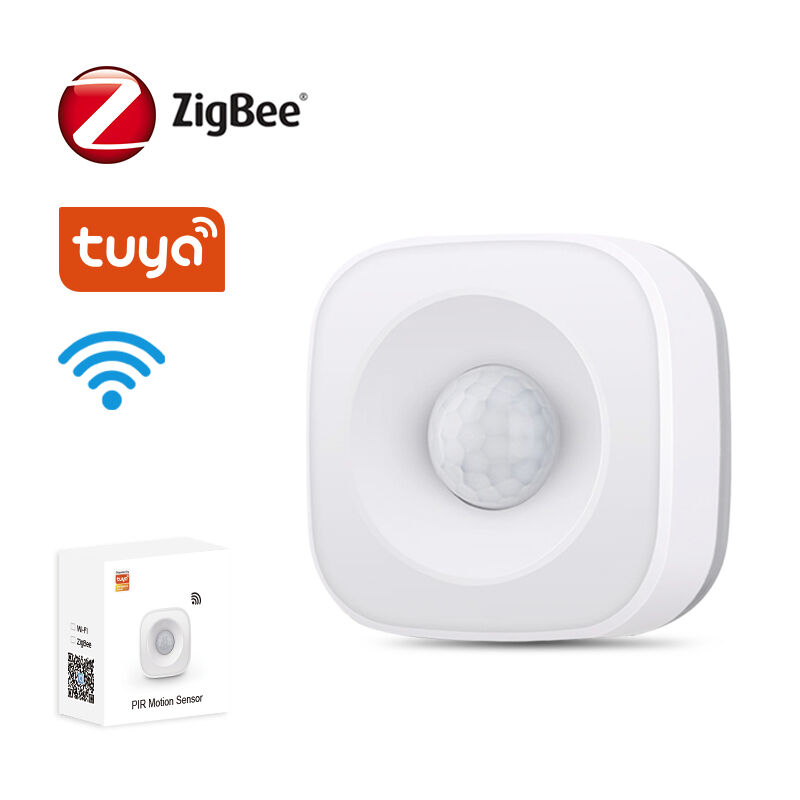 Tuya WiFi/ZigBee PIR Motion Sensor – Smart Human Body Detector, APP Remote Monitor, Real-Time Alarm, 120° Angle, 5m Range, 360° Base, Alexa & Google Home