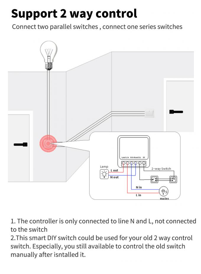 16A 433Mhzの無線電信の運動エネルギースイッチ2方法押しボタンの防水スイッチ 8